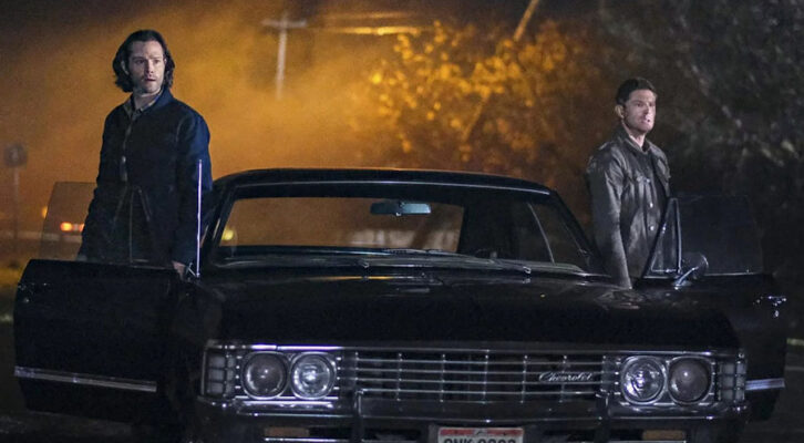 Sam (Jared Padalecki), and Dean Winchester (Jensen Ackles) and their favorite Chevy Impala star in Supernatural: The Complete Series," now available in the Blu-ray format from Warner Bros Home Entertainment.