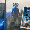 Galactus attacks New York City in "The Fantastic Four: First Steps — Cinematic Universe Edition," available in the 4K disc format from Walt Disney Studios Home Entertainment.