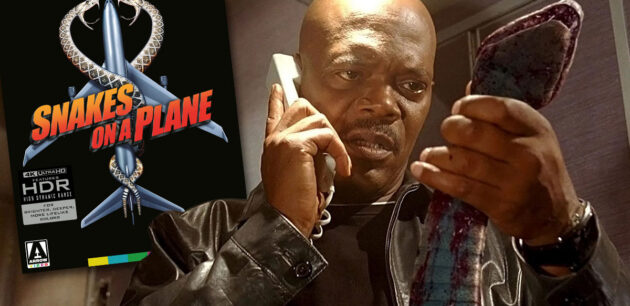Samuel L. Jackson and a bunch of snakes star in "Snakes on a Plane: Limited Edition," now available in the 4K disc format from Arrow Video.