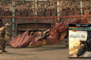 Fighting a dragon in "How to Train Your Dragon: Collector's Edition," now available in the 4K disc format from Universal Studios Home Entertainment.