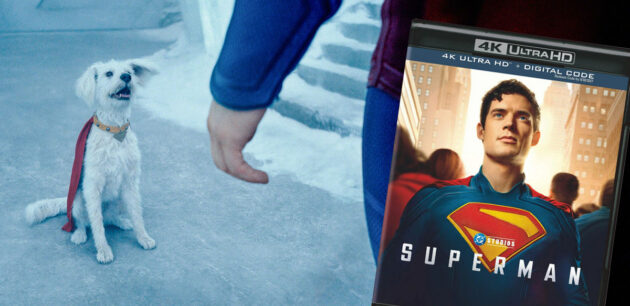 Krypto the Superdog stars in "Superman," now available in the 4K disc format from Warner Bros. Home Entertainment.