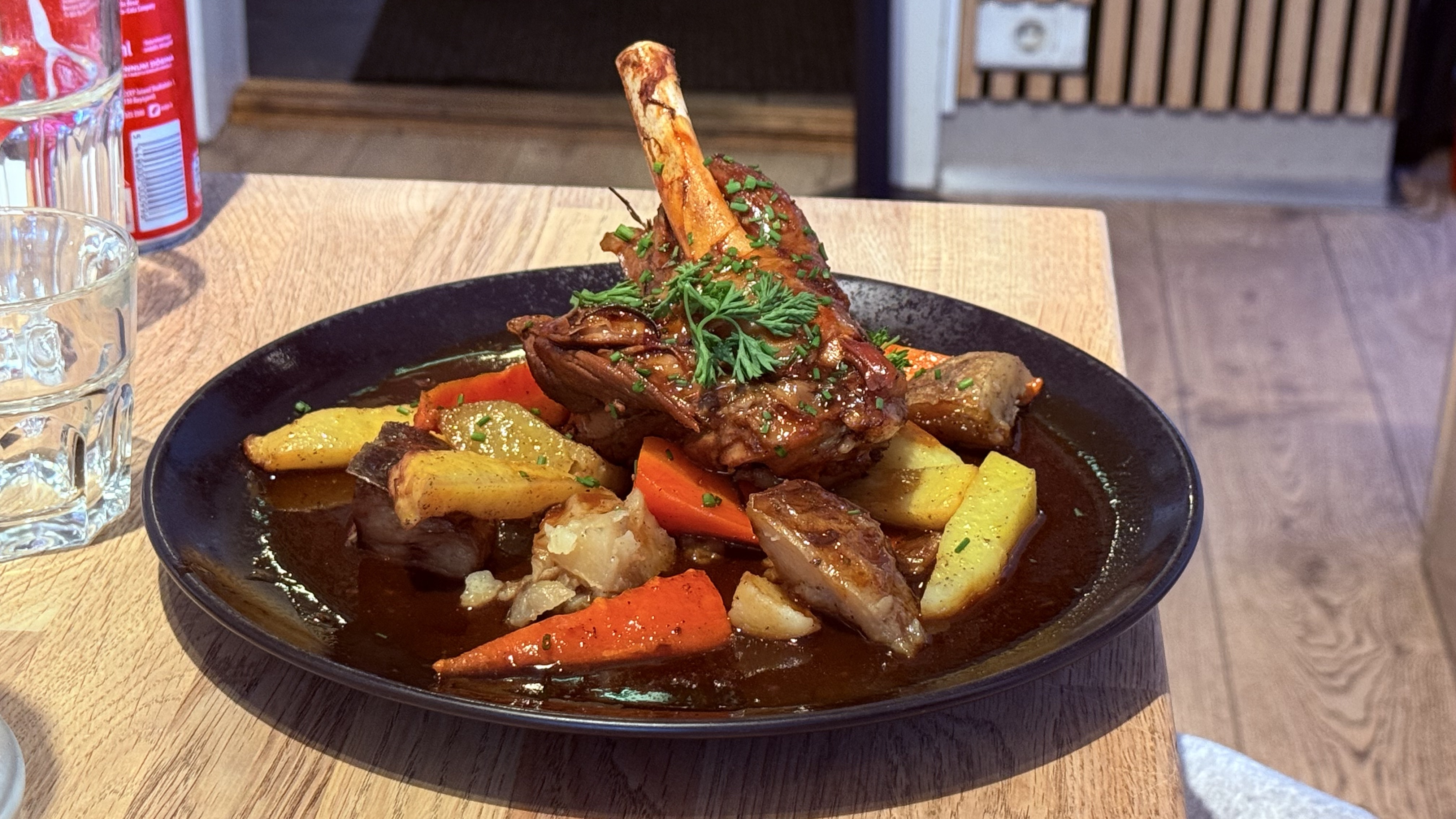 Icelandic lamb shank at Caf&eacute; Loki