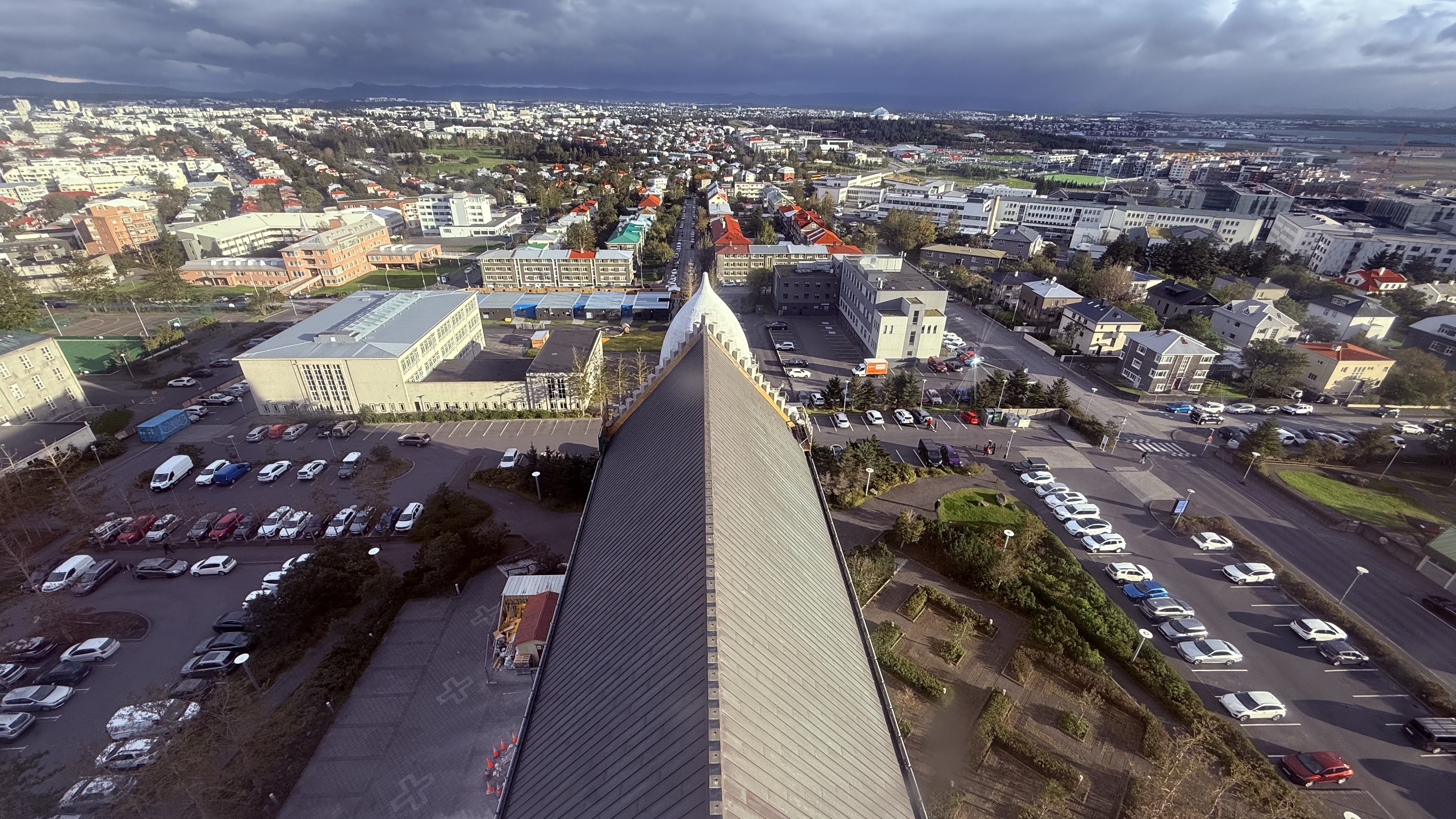 The view from the top &mdash; Reykjavik's colorful rooftops spread below